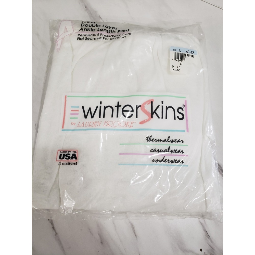 Vintage Women's LARGE Thermal layer Leggings Lauren Brooke WINTER SKINS  Sears‎